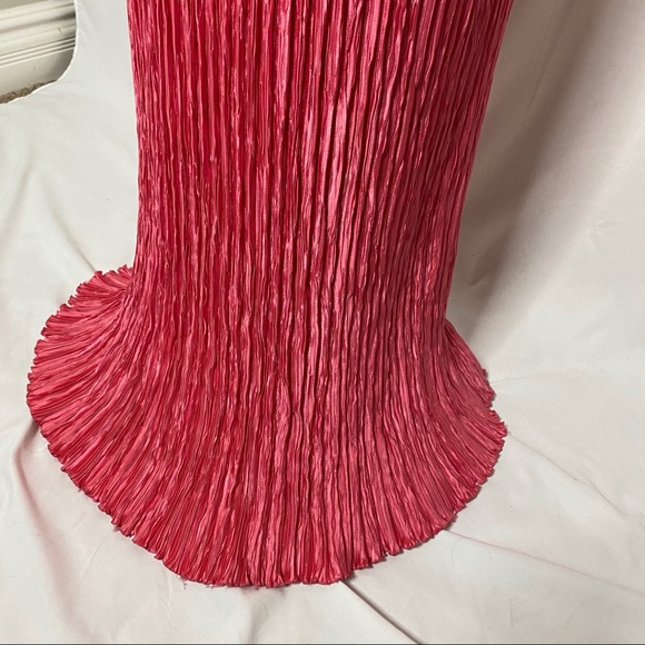 Mary McFadden Pink Pleated Gown - Picture 3 of 10